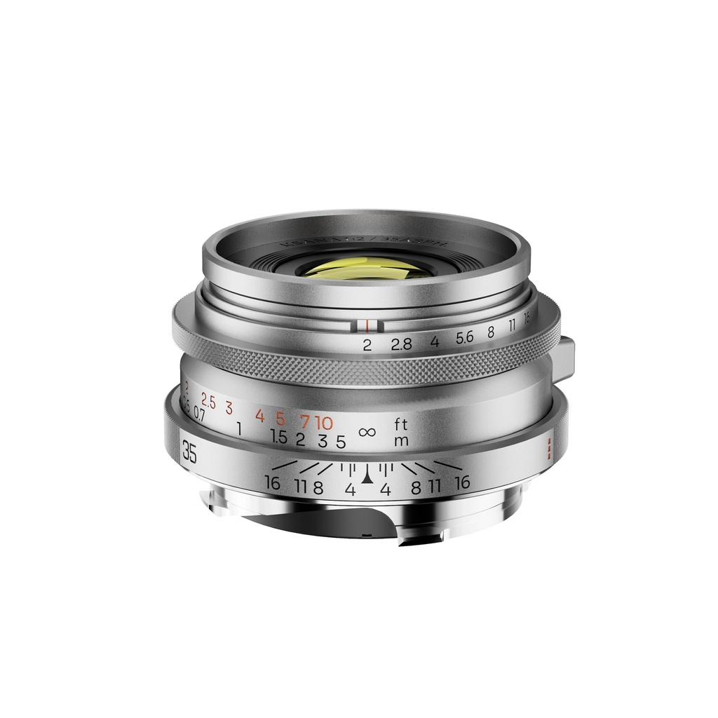 THYPOCH Ksana 35mm f/2 ASPH. Full-frame Photo Lens_with Lens Hood (Leica M, Silver Chrome)