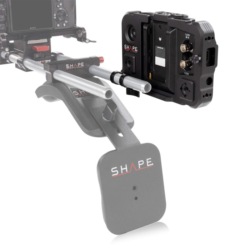 SHAPE cage for Atomos Shinobi monitor with 15 mm LWS swivel rod clamp 7