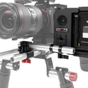 SHAPE cage for Atomos Shinobi monitor with 15 mm LWS swivel rod clamp 9