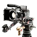DOUBLE TELESCOPIC WOODEN HANDLES ARRI ROSETTE 