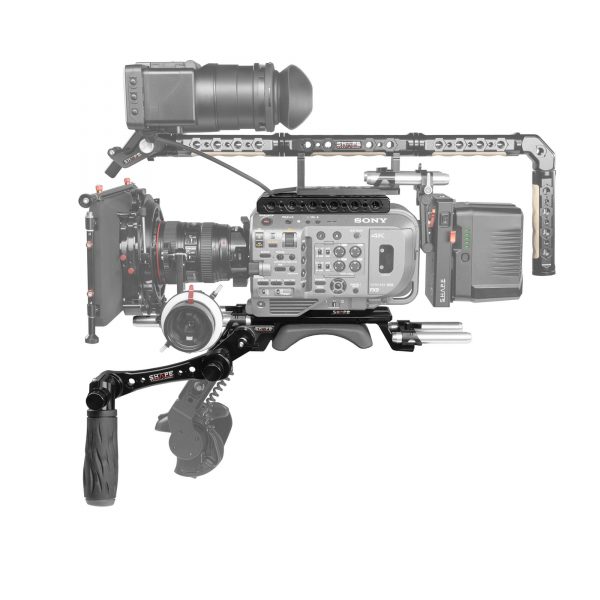 Sony FX9 camera cage baseplate with handle