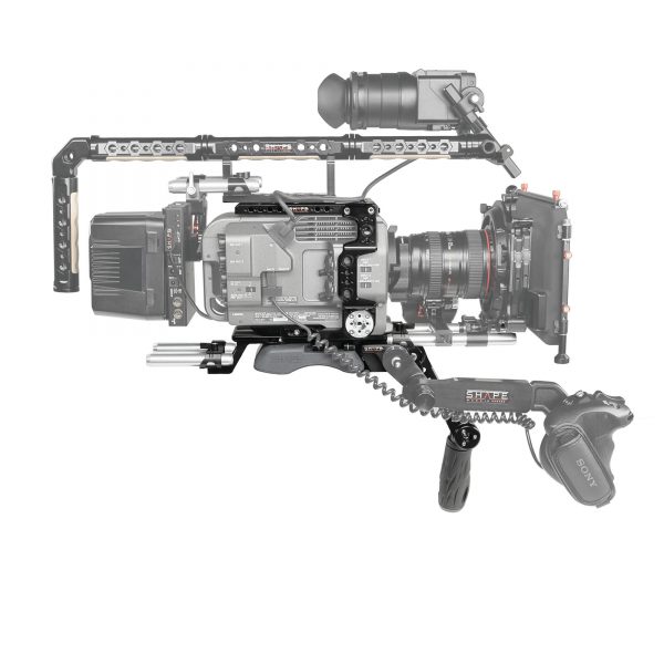 Sony FX9 camera cage baseplate with handle