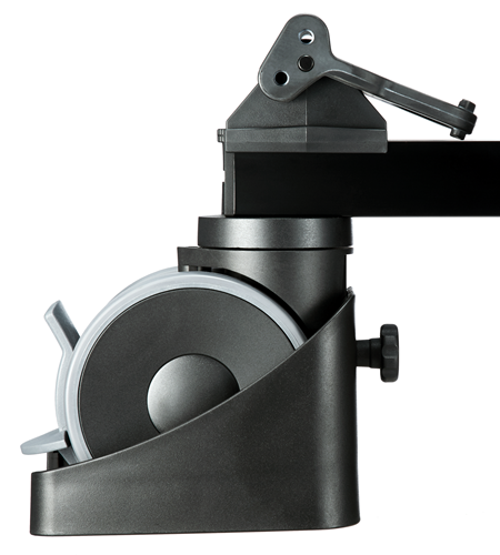 150mm flat base pedestal system for outside broadcast and studio use, payload 60kg