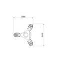 Libec Kompaktes 100mm Halbschalen Pedestal mit DL-10RB Dolly