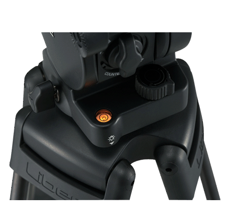 Libec Videotripod with Head and Floor Spreader