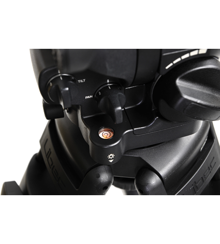 Libec Videotripod with Head and Floorspreader