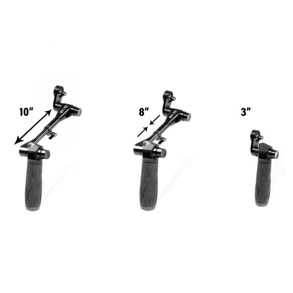 Telescopic SHAPE black handle Arri rosette cuffs kit