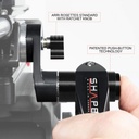 Telescopic SHAPE black handle Arri rosette cuffs kit