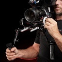 Telescopic SHAPE black handle Arri rosette cuffs kit