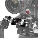 Telescopic SHAPE black handle Arri rosette cuffs kit