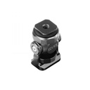 Friction swivel and tilt monitor light, microphone mount cold shoe base	