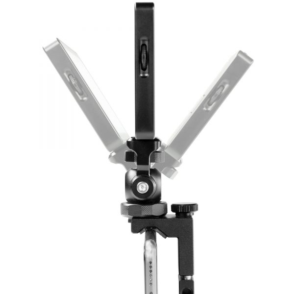 Friction swivel and tilt monitor light, microphone mount cold shoe base	