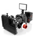 Friction swivel and tilt monitor light, microphone mount cold shoe base	