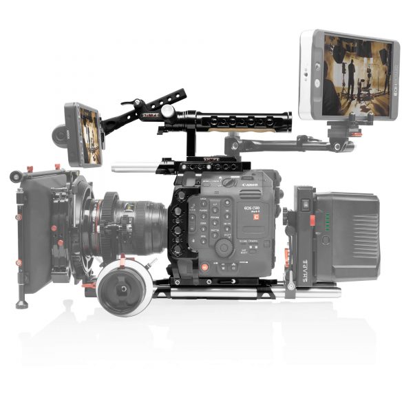 Canon C500 Mark II cage, handle with EVF mount