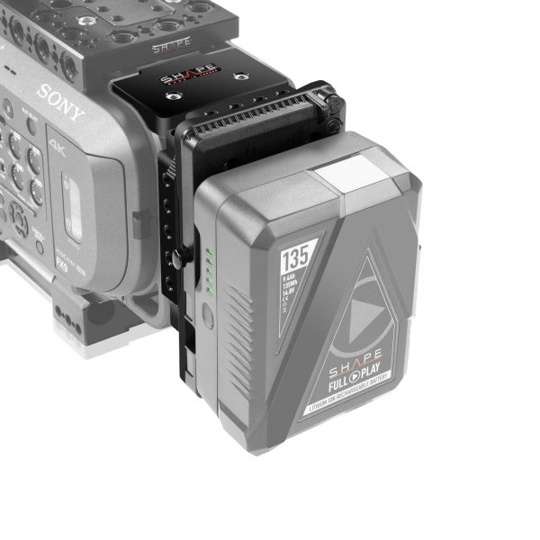 SHAPE V-Mount pivoting battery plate for Sony FX9