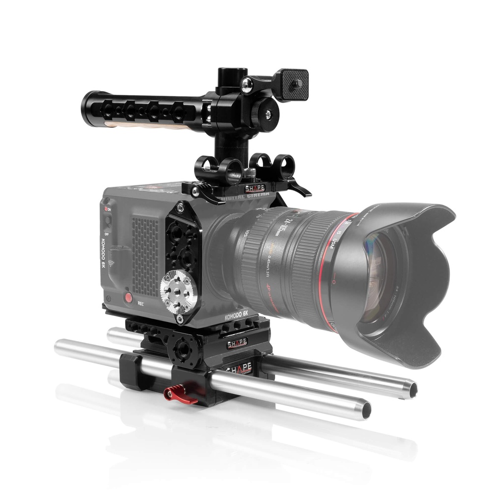 SHAPE full camera cage with 15 mm LW rod system for RED Komodo