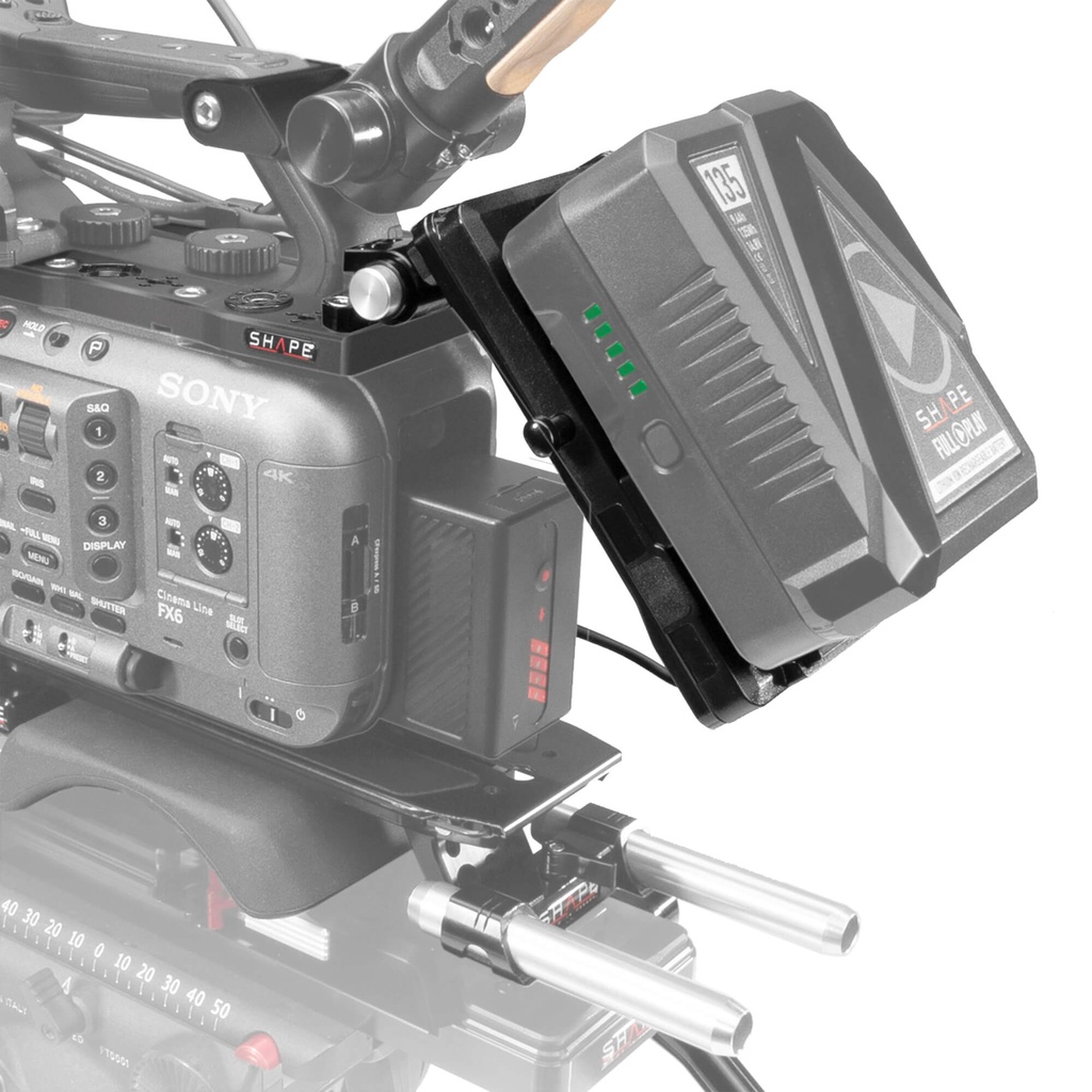 SHAPE Sony FX6 V-Mount pivoting battery plate