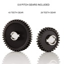 SHAPE 0.8 mm Pitch 28 Teeth Aluminum Gear for FFPRO