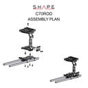 SHAPE Canon C70 cage 15 mm LW rod system