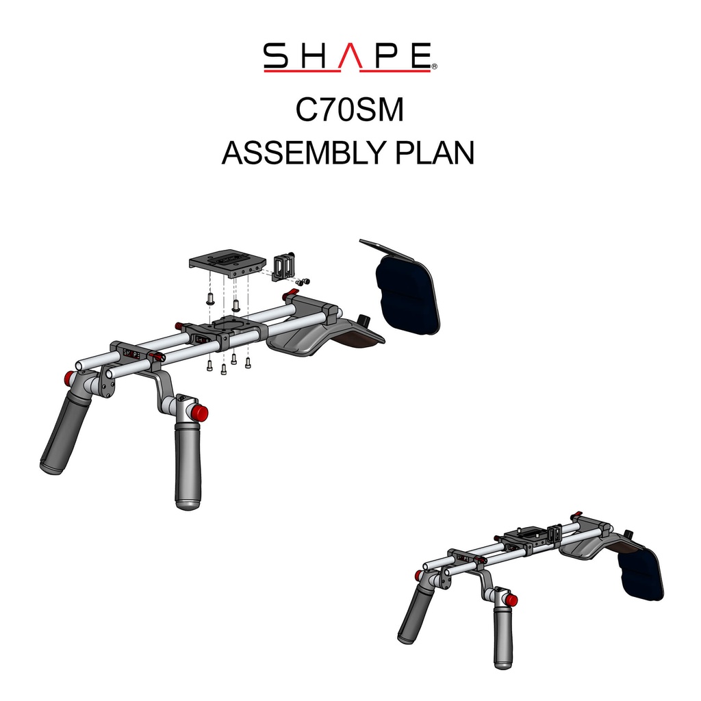 SHAPE Canon C70 shoulder mount