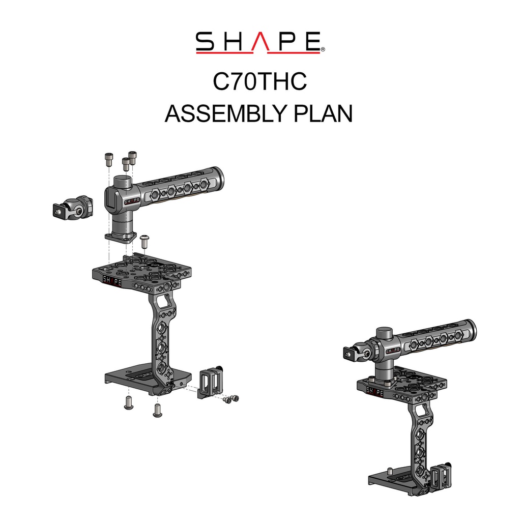 SHAPE Canon C70 cage and top handle