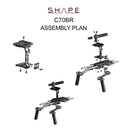 SHAPE Canon C70 baseplate, cage with handles