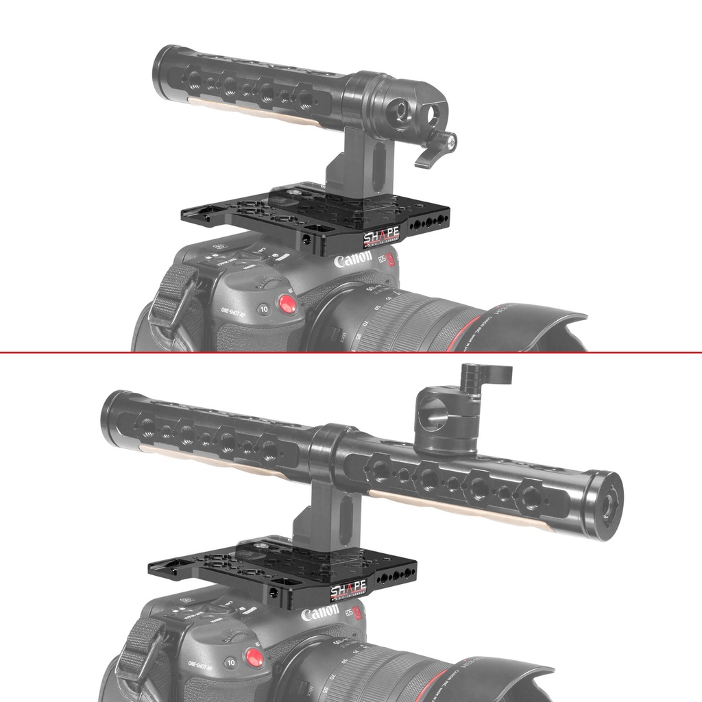 SHAPE Canon C70 baseplate, cage with handles, matte box, follow focus pro