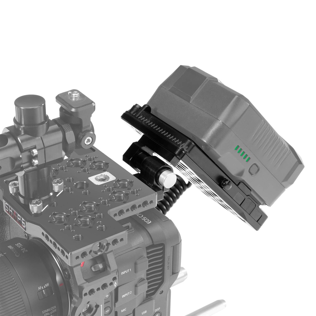 SHAPE V-mount pivoting battery plate for Canon C70