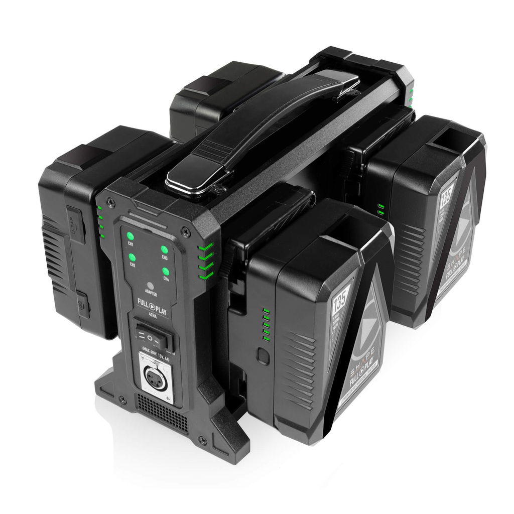 SHAPE Intelligent 4-Channel Gold-Mount Lithium-Ion Battery Charger