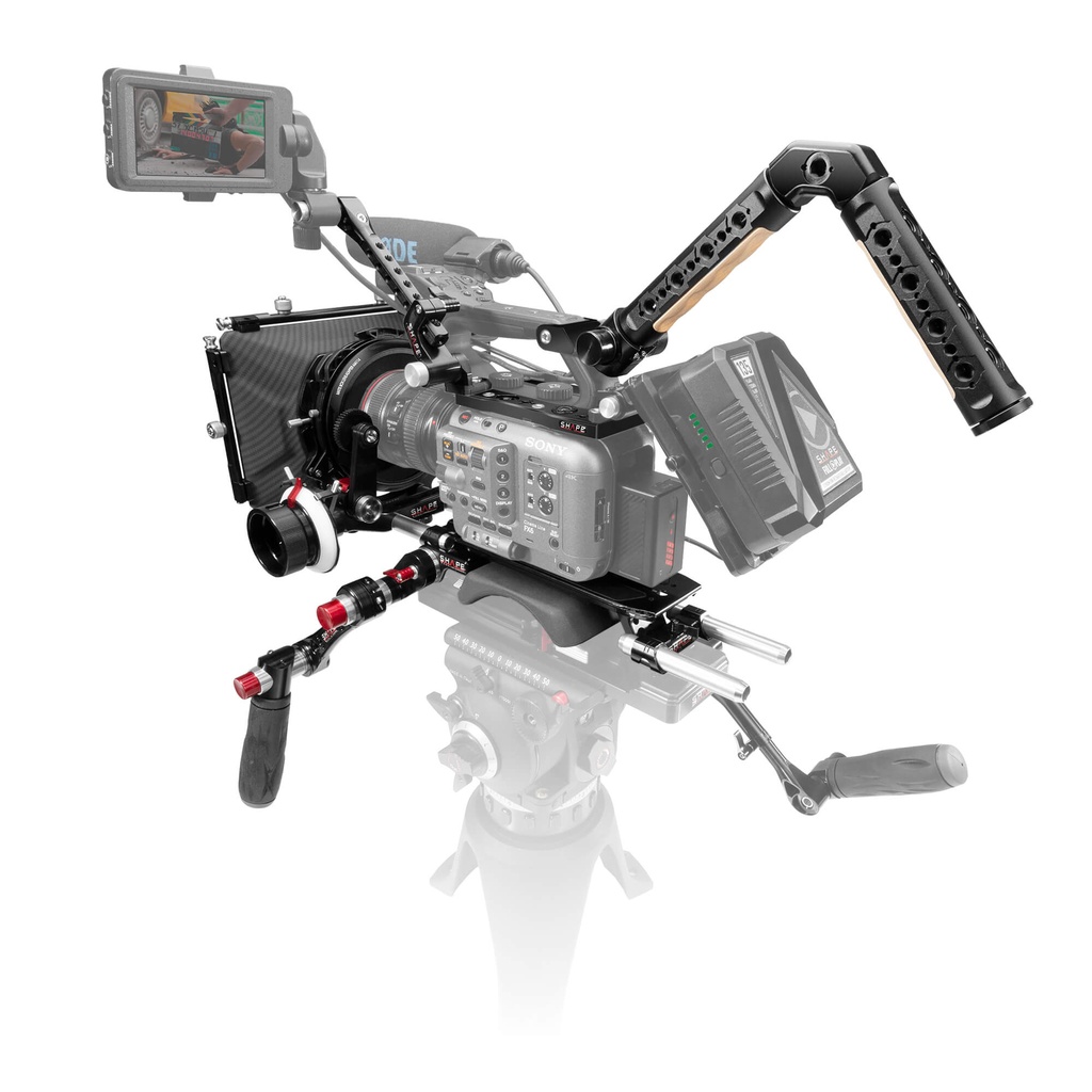 SHAPE Sony FX6 baseplate, top plate, controller top handle,VF. mount, matte box, follow focus pro