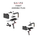 SHAPE Sony FX6 baseplate, top plate, controller top handle,VF. mount, matte box, follow focus pro