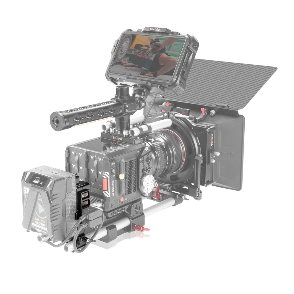 SHAPE Multi D-Tap V-Mount Plate 15mm LWS Rod Mount