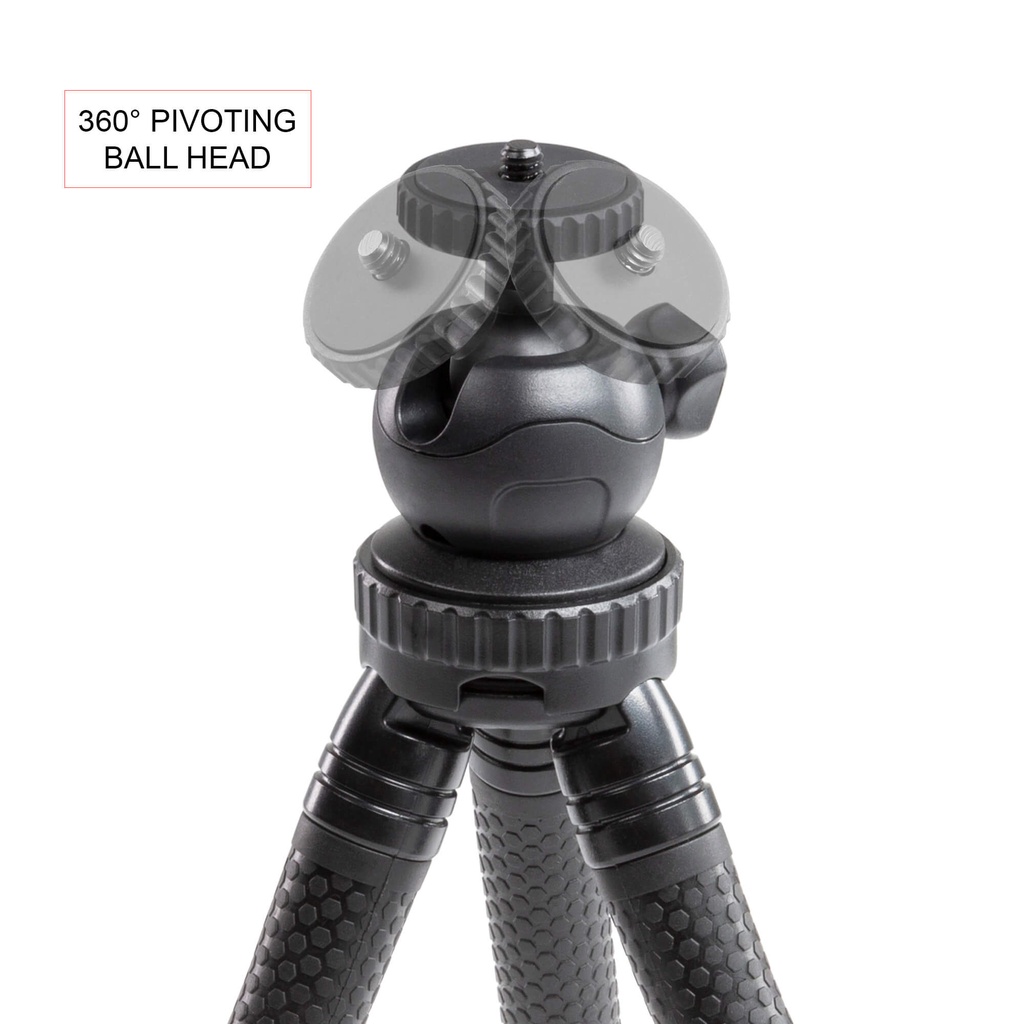 SHAPE Tablet Aluminum Mount and Tripod Flexible Grip with Ball Head