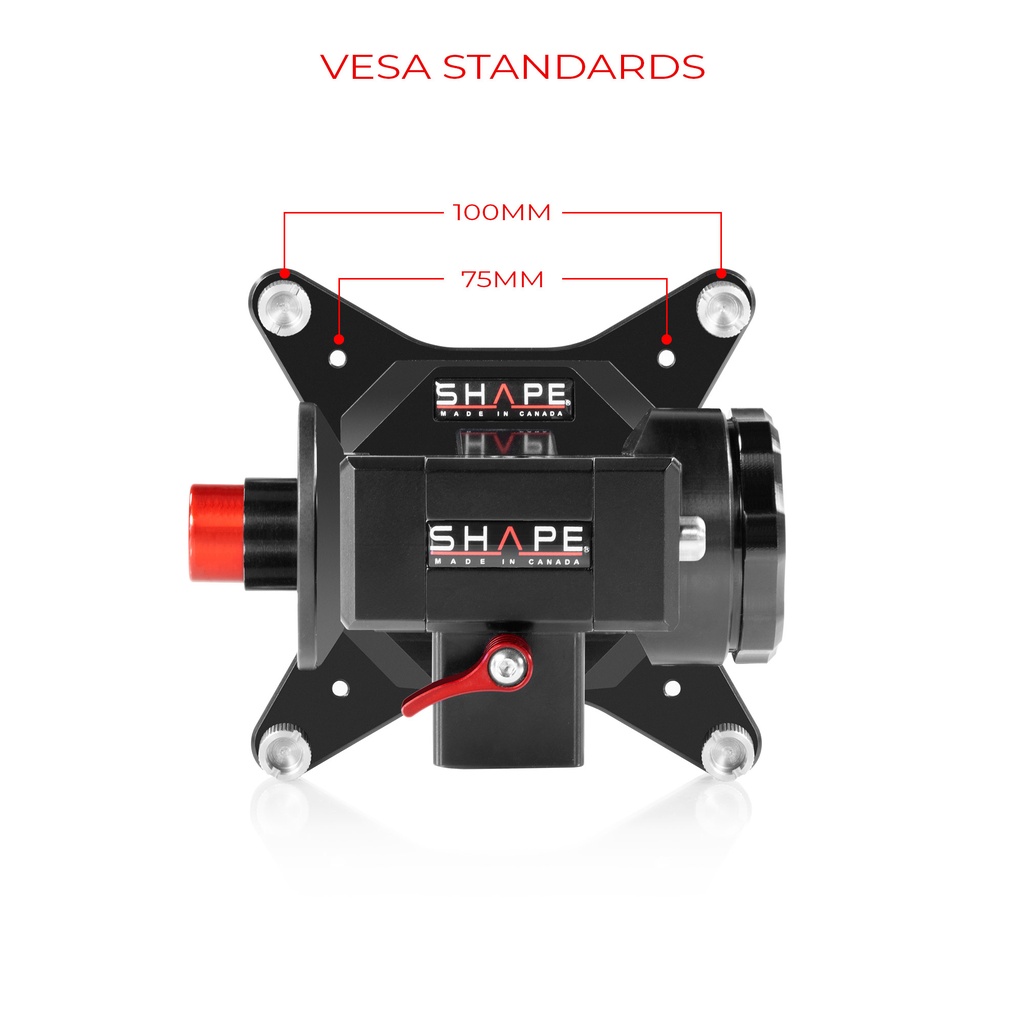 SHAPE PUSH BUTTON VESA MONITOR MOUNT FOR C-STAND & BABY PIN