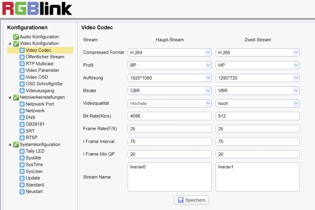 RGBlink VUE NDI PTZ Camera 12x Optical Zoom