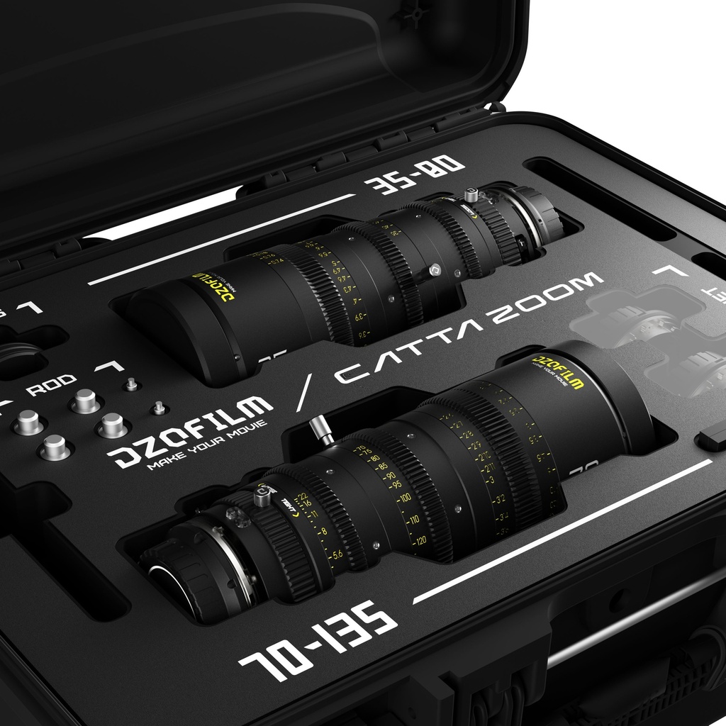 DZOFILM Catta 35-80 & 70-135 T2.9 E Mount Cine Zoom 2-Lens Bundle (Black)