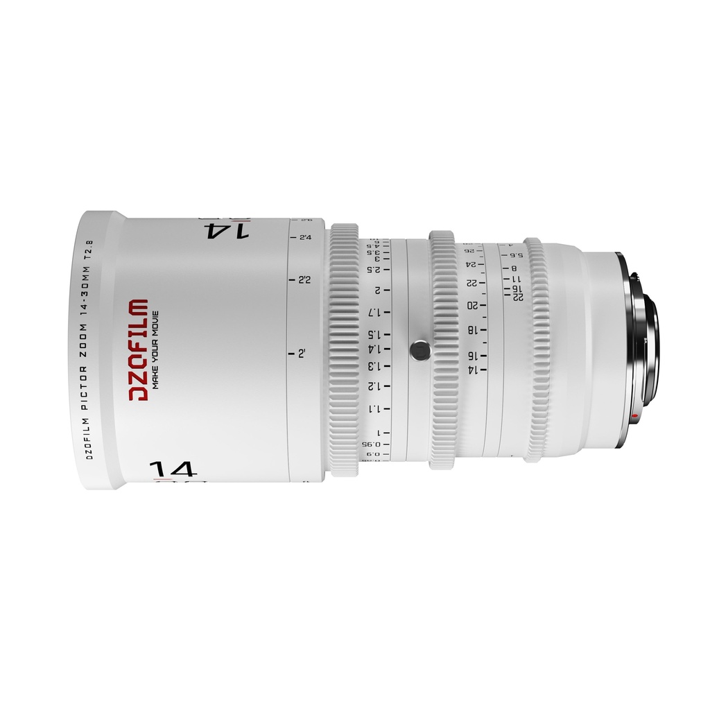 DZOFILM Pictor 14-30 T2.8 Cine Zoom Lens for PL and EF Mount (White）