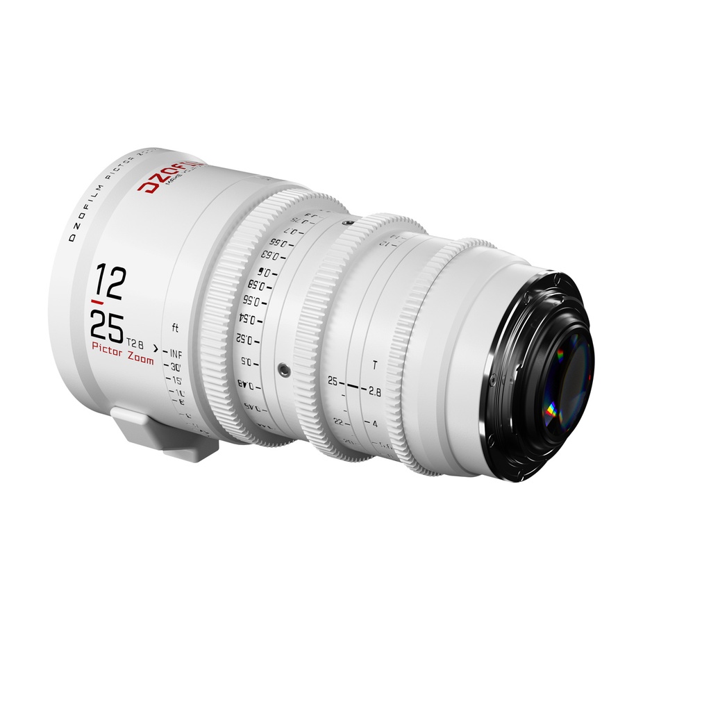 DZOFILM Pictor Zoom 12-25 T2.8 White for PL/EF Mount (S35)