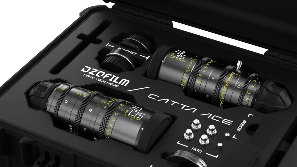 DZOFILM Catta Ace Zoom 2-Lens Kit (18-35/70-135 T2.9) Black