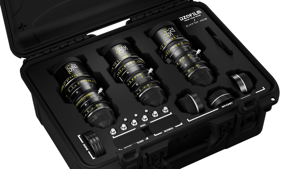 DZOFILM Catta Ace Zoom 3-Lens Kit (18-35/35-80/70-135 T2.9) Black