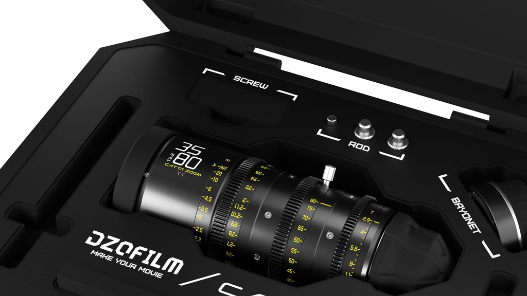 DZOFILM CATTA Ace ZOOM 35-80 T2.9 PL/EF (Black) with Case