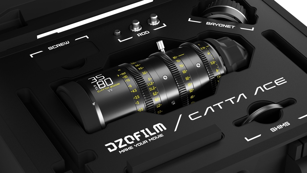 DZOFILM CATTA Ace ZOOM 35-80 T2.9 PL/EF (Black) with Case
