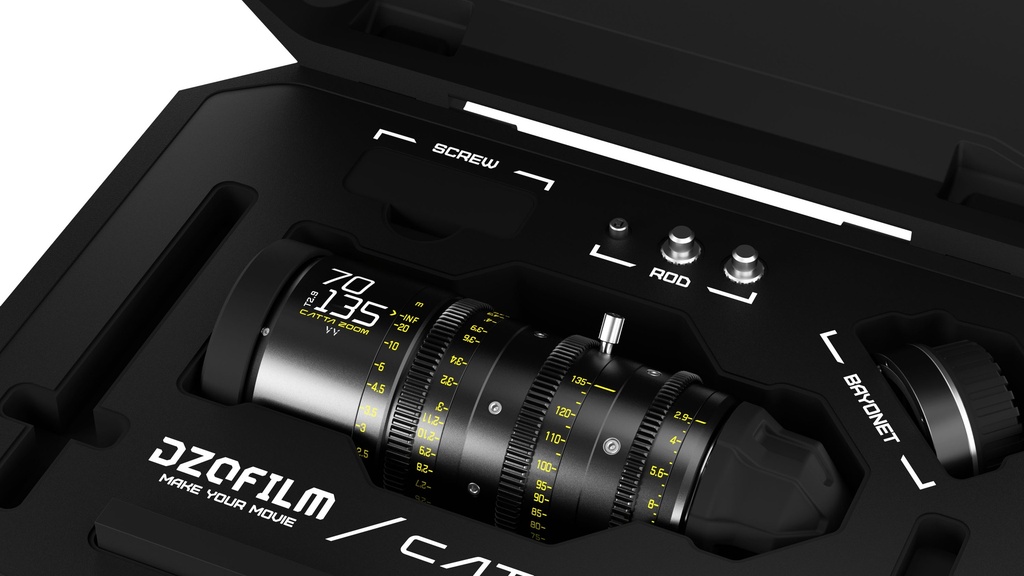DZOFILM CATTA Ace ZOOM 70-135 T2.9 PL/EF (Black) with Case