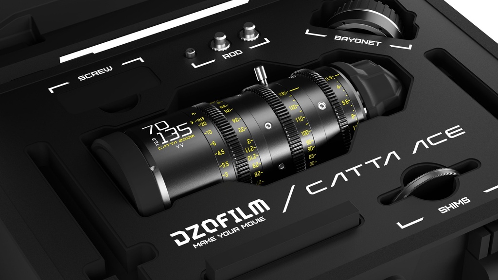 DZOFILM CATTA Ace ZOOM 70-135 T2.9 PL/EF (Black) with Case