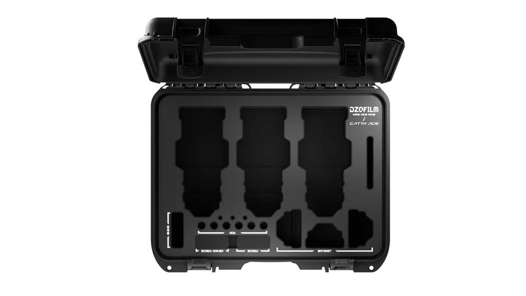 DZOFILM Hard Case for Catta Ace Zoom 3-Lens Kit (18-35/35-80/70-135)