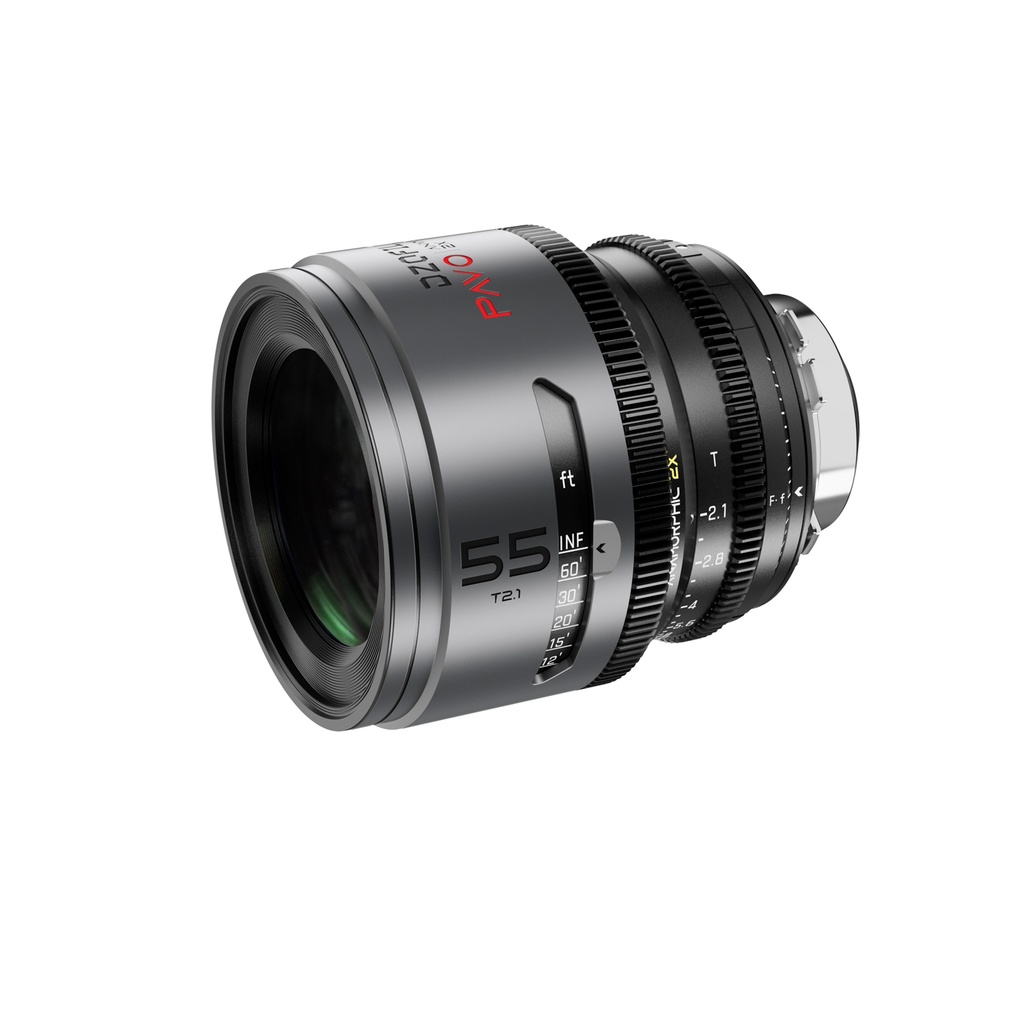 DZOFILM Pavo 2x Anamorphic 55mm T2.1 for PL/EF Mount (S35) imperial - Golden Coating