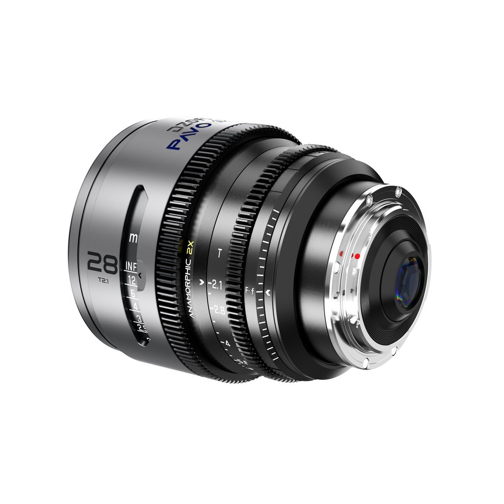 DZOFILM Pavo 2x Anamorphic 6-Lens Kit (28/32/40/55/75/100mm T2.1) for PL/EF Mount (S35) imperial - Blue Coating