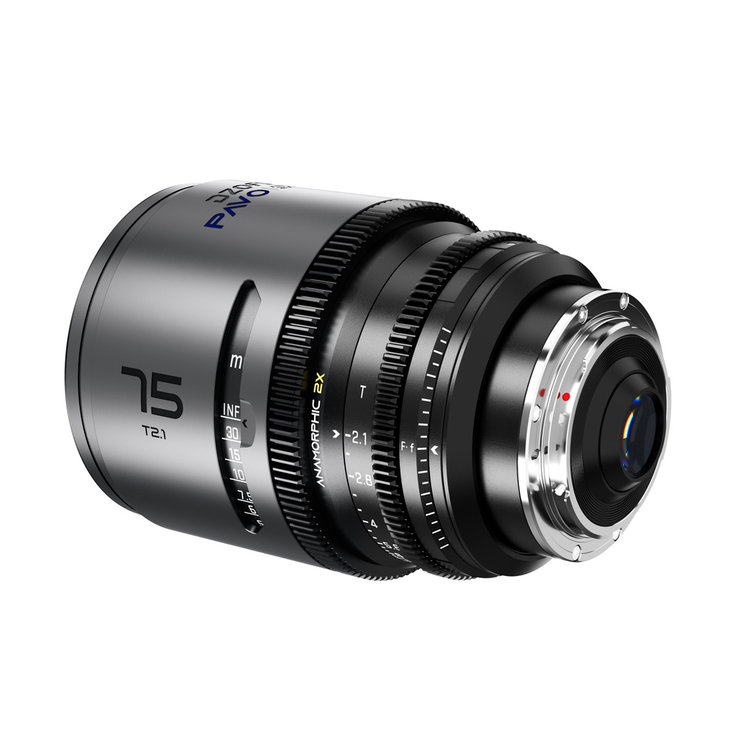 DZOFILM Pavo 2x Anamorphic 6-Lens Kit (28/32/40/55/75/100mm T2.1) for PL/EF Mount (S35) imperial - Blue Coating