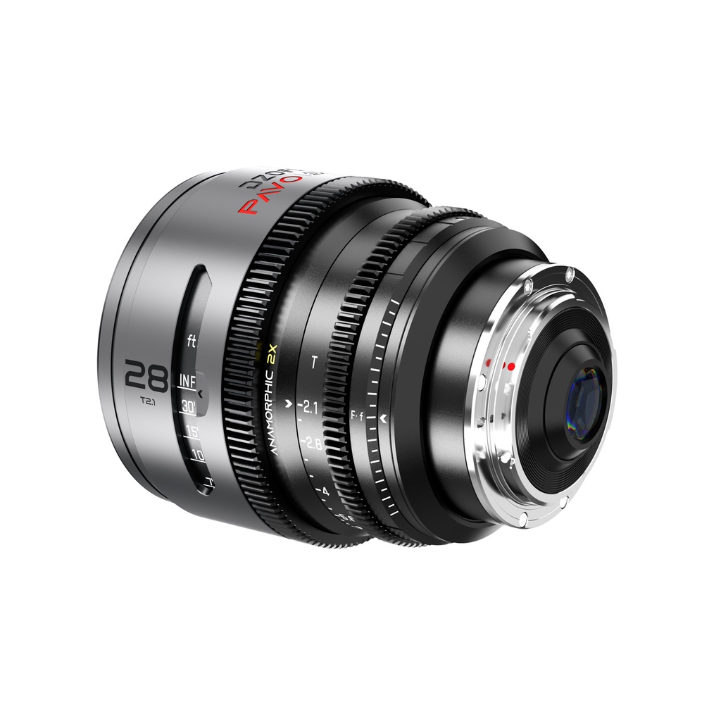 DZOFILM Pavo 2x Anamorphic 6-Lens Kit (28/32/40/55/75/100mm T2.1) for PL/EF Mount (S35) metric - Neutral Coating
