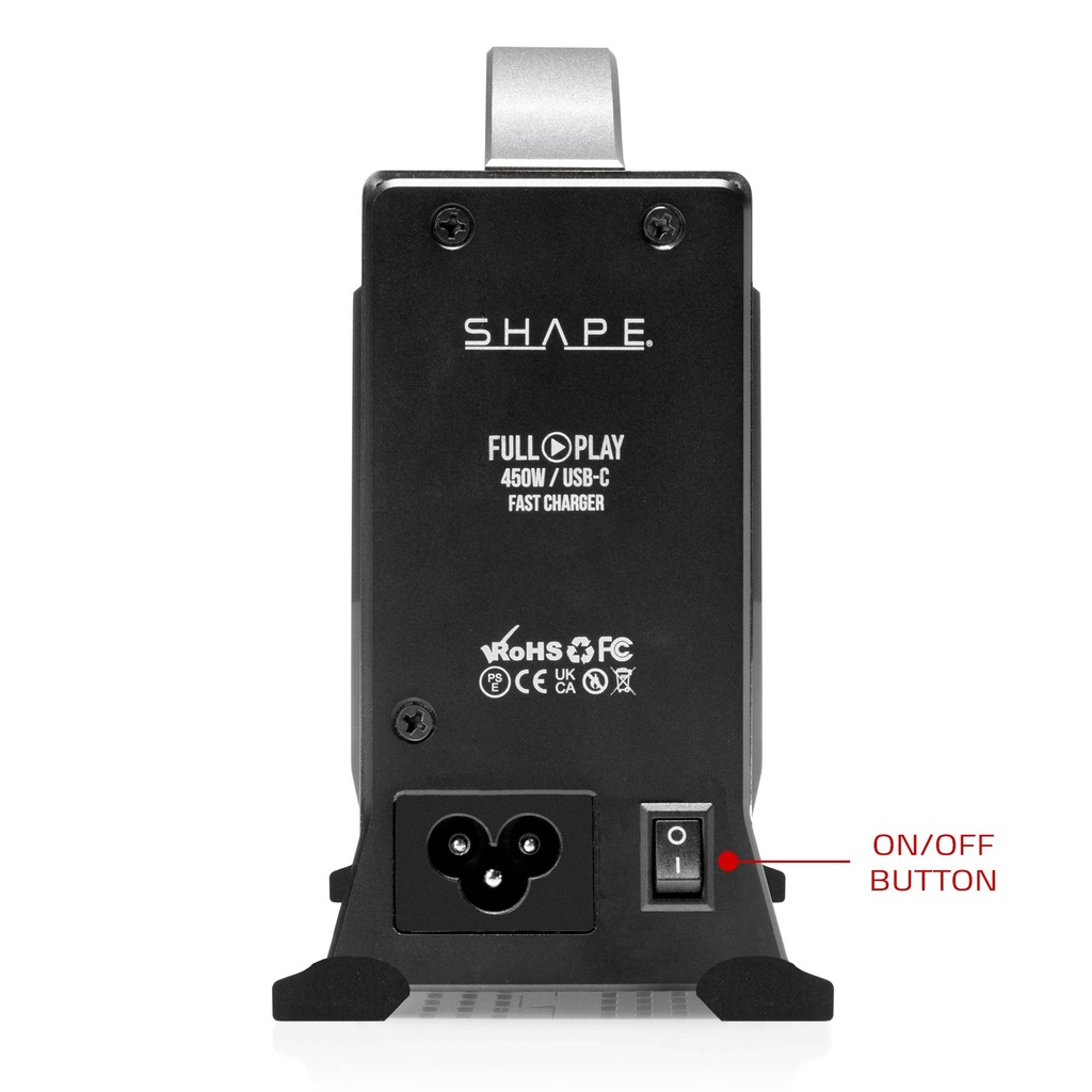 SHAPE 450W USB-C Fast Charger Kit for Gold Mount/V-Mount/B-Mount Batteries.